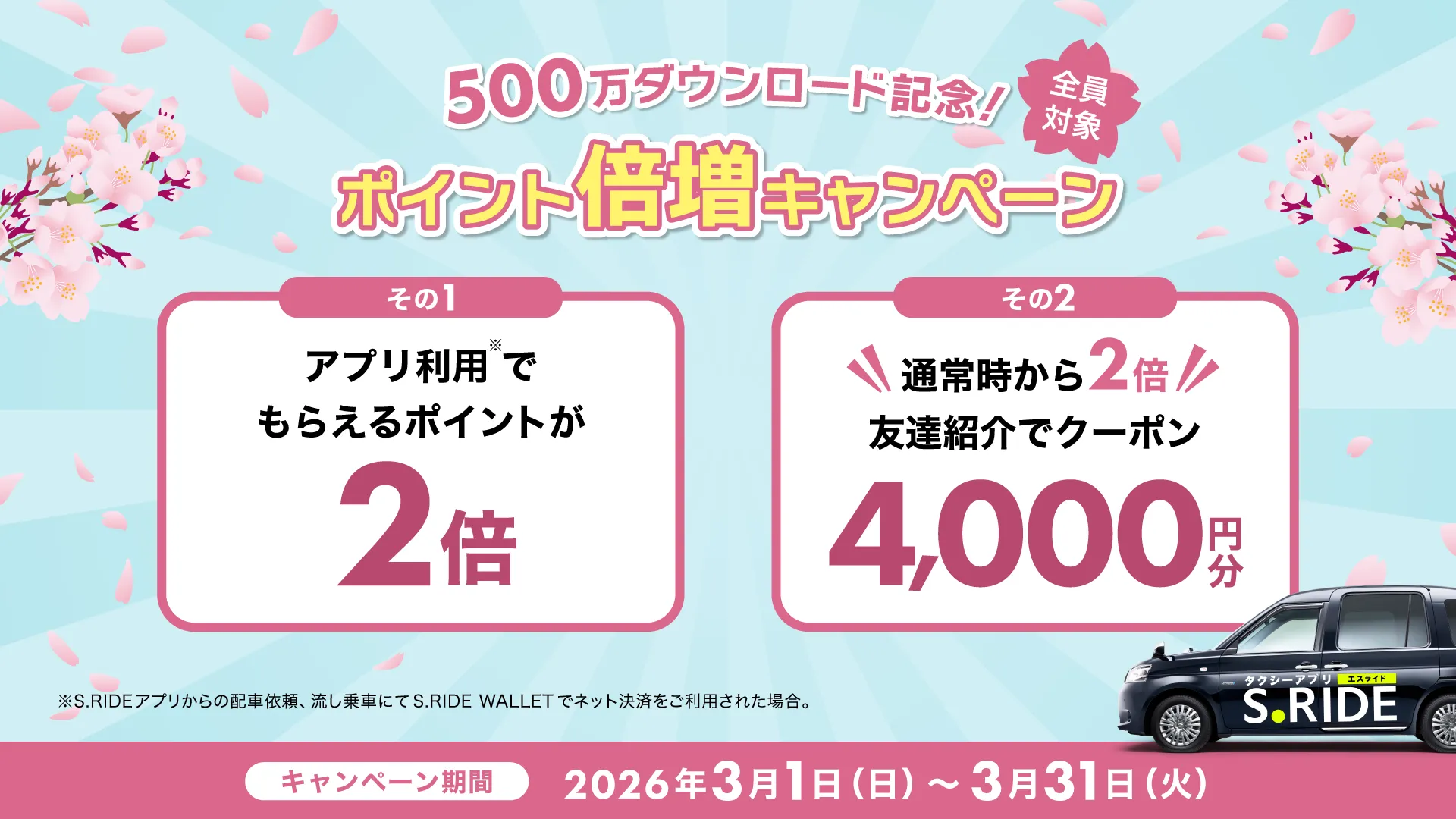 ポイント倍増キャンペーン