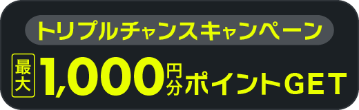 最大1000円分ポイントGETトリプルチャンスキャンペーン