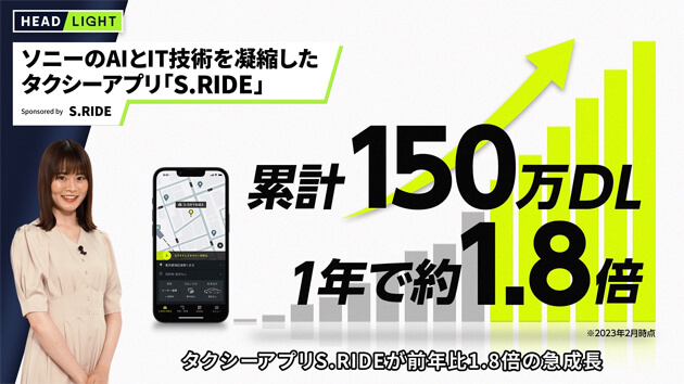 ソニーグループの技術を凝縮したタクシーアプリ S.RIDE