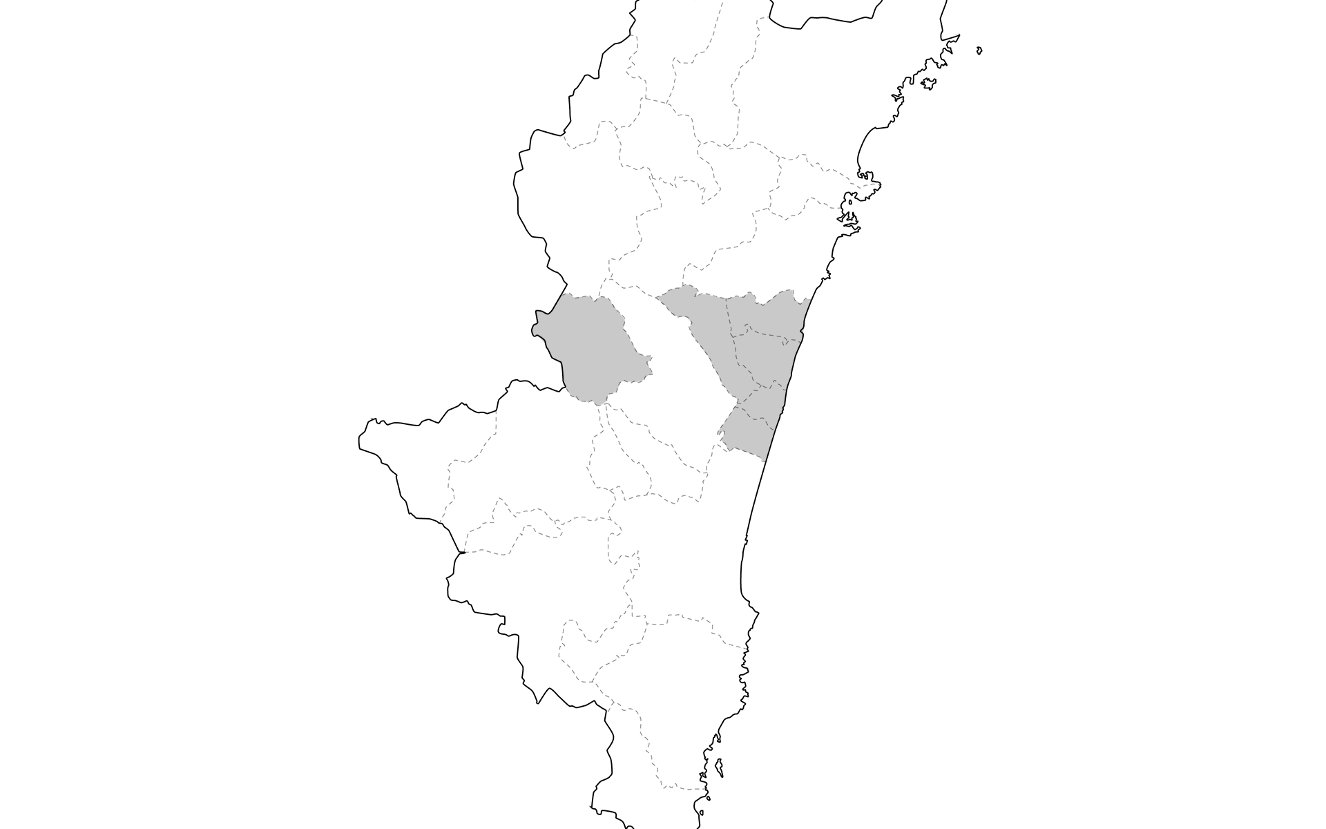 宮崎県 タクシー配車エリア