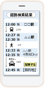 東京メトロアプリ 経路検索対象モビリティ